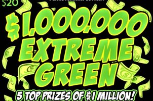 Extrem Green Rubbellos Pennsylvania Lottery