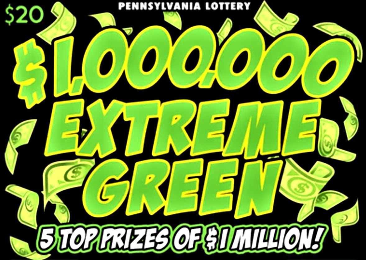 Extrem Green Rubbellos Pennsylvania Lottery