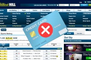 William Hill Website Kreditkarte Kreuz