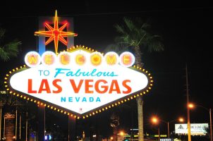 Las Vegas Schild Nacht