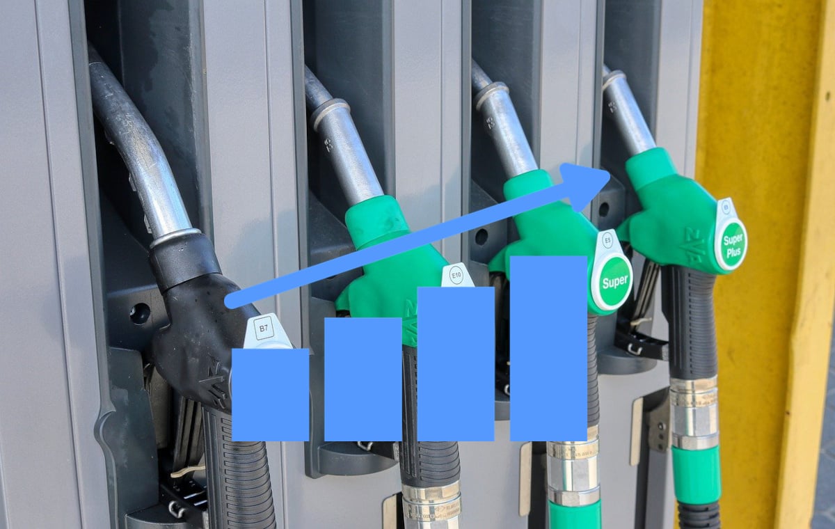Zapfsäule Tankstelle Pfeil Diagramm