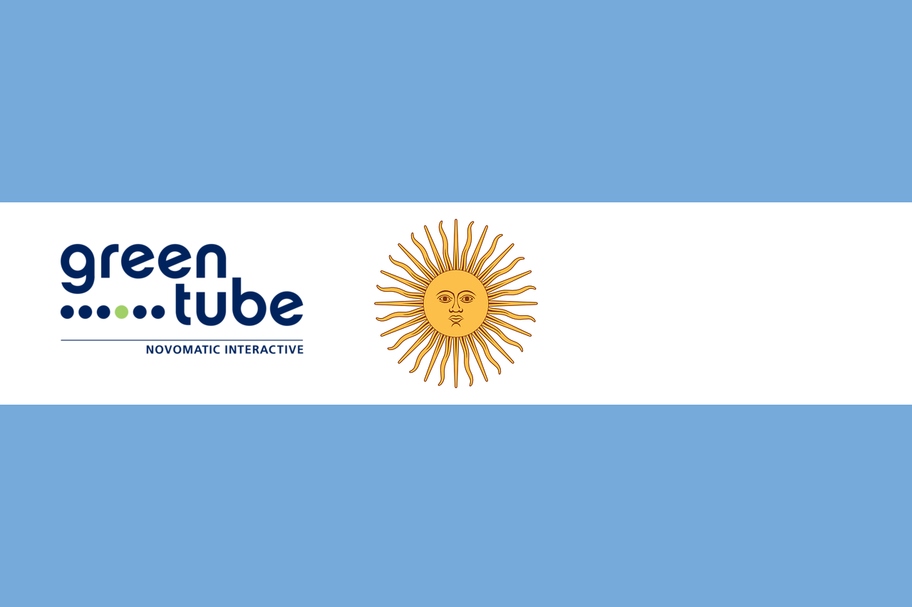 Flagge Argentinien, Greentube-Logo