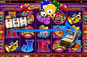 Collage Online-Casino Pfeil