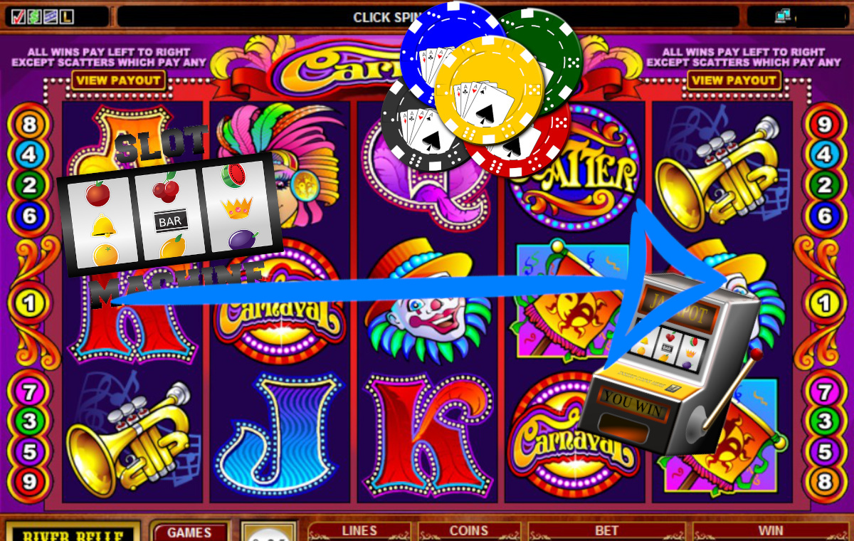 Collage Online-Casino Pfeil
