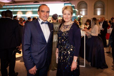 Gerhard Wilhelm und Franziska Giffey beim Bundespresseball