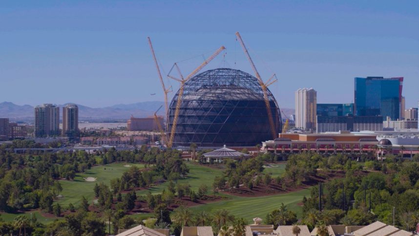 Las Vegas: Wichtiger Meilenstein beim Bau der MSG Sphere erreicht
