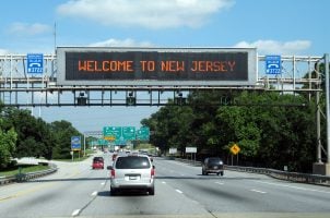 Welcome to New Jersey Schild