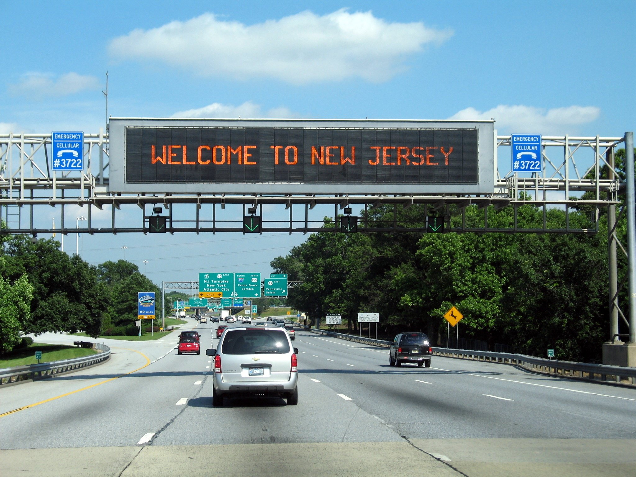 Welcome to New Jersey Schild