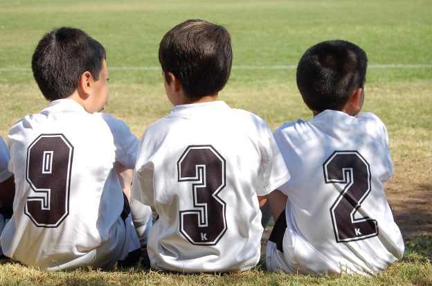 drei Kinder, Fußball