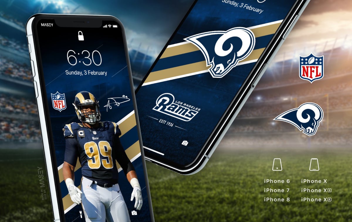 NFL Los Angeles Rams auf Smartphone