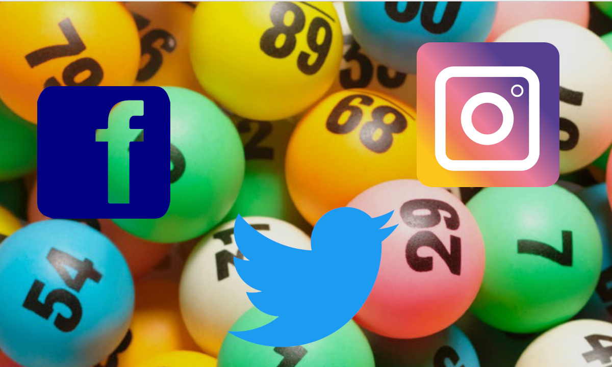 Lottokugeln, Social-Media-Logos