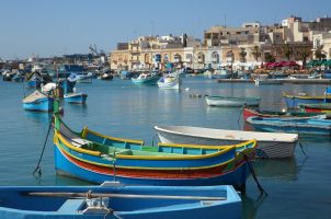 Malta, Hafen, Fischerboote