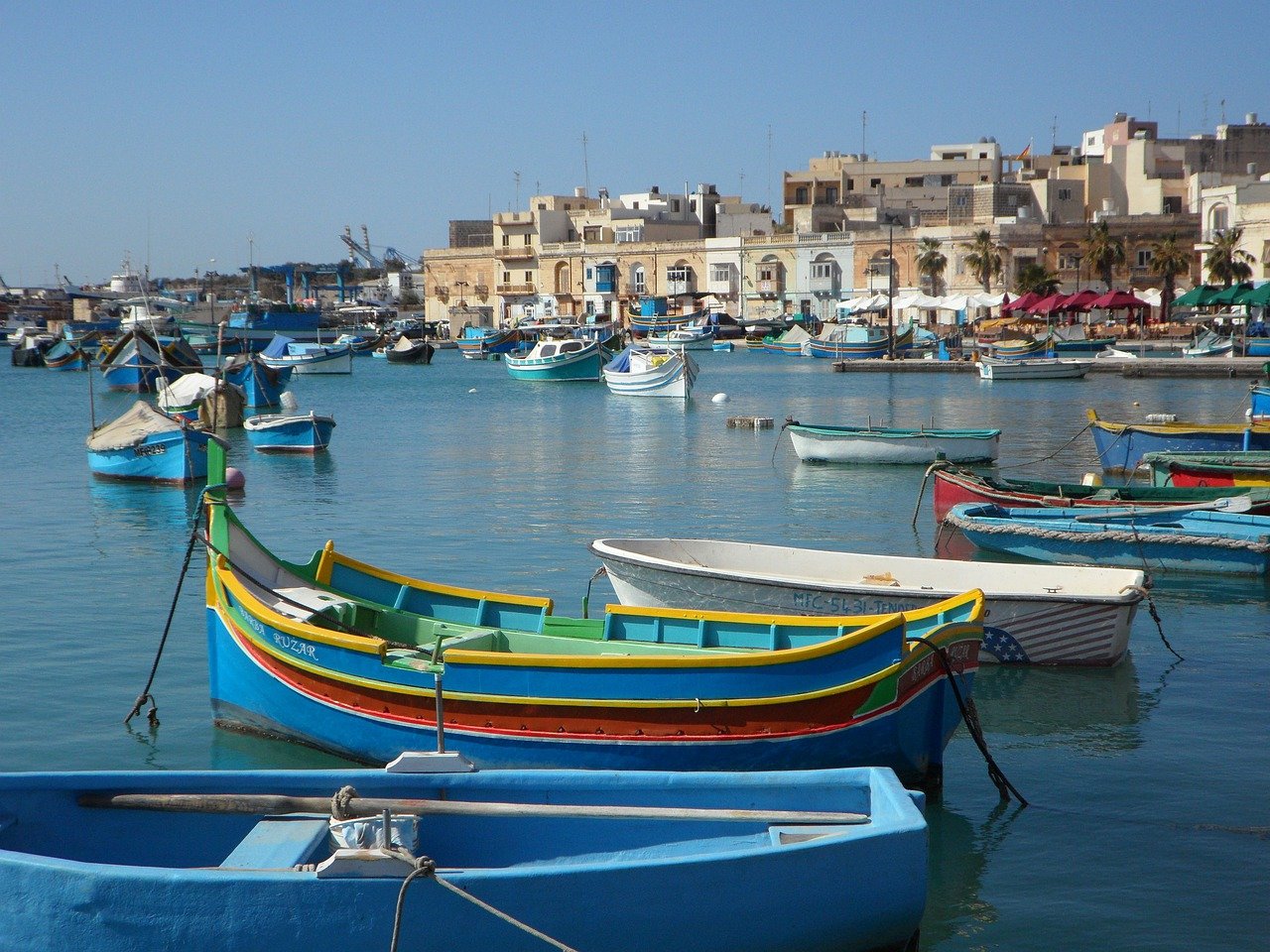 Malta, Hafen, Fischerboote
