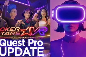 PokerStars VR, Frau mit VR-Headset