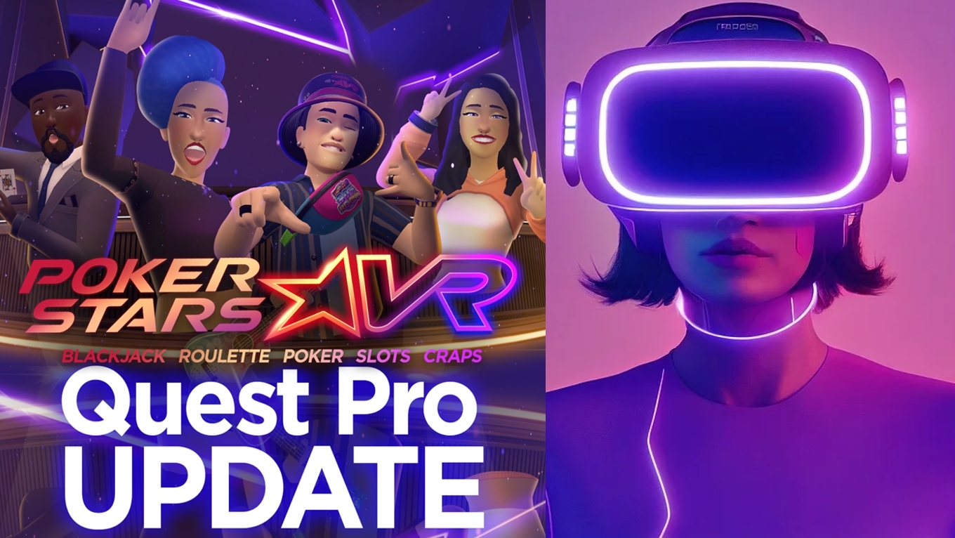 PokerStars VR, Frau mit VR-Headset