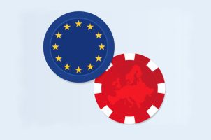 Glücksspiel-Jetons Europa-Symbol
