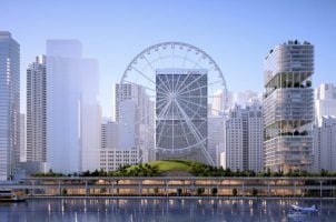 Riesenrad bei Casino-Projekt New York