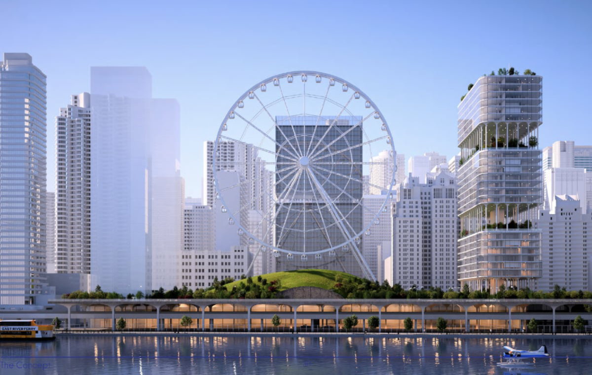 Riesenrad bei Casino-Projekt New York