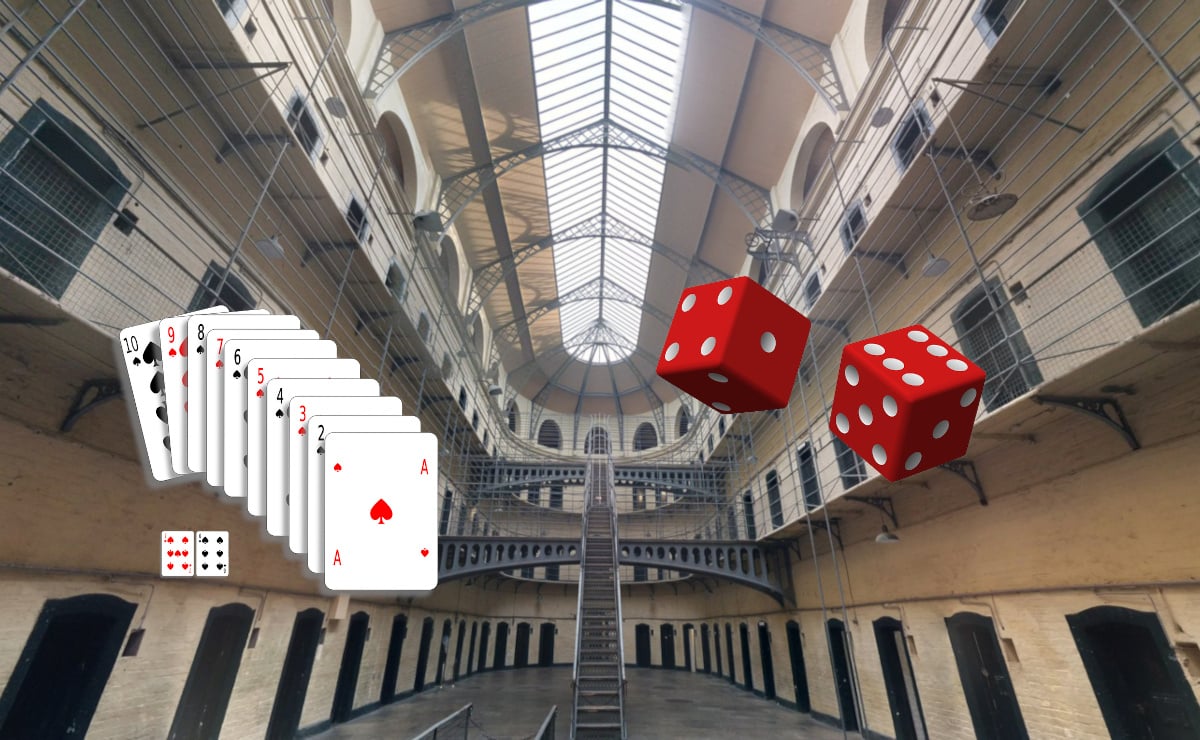 Gefängnis, Kartenspiel, Würfel