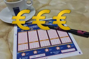 EuroMillions-Lottoschein Euro-Zeichen