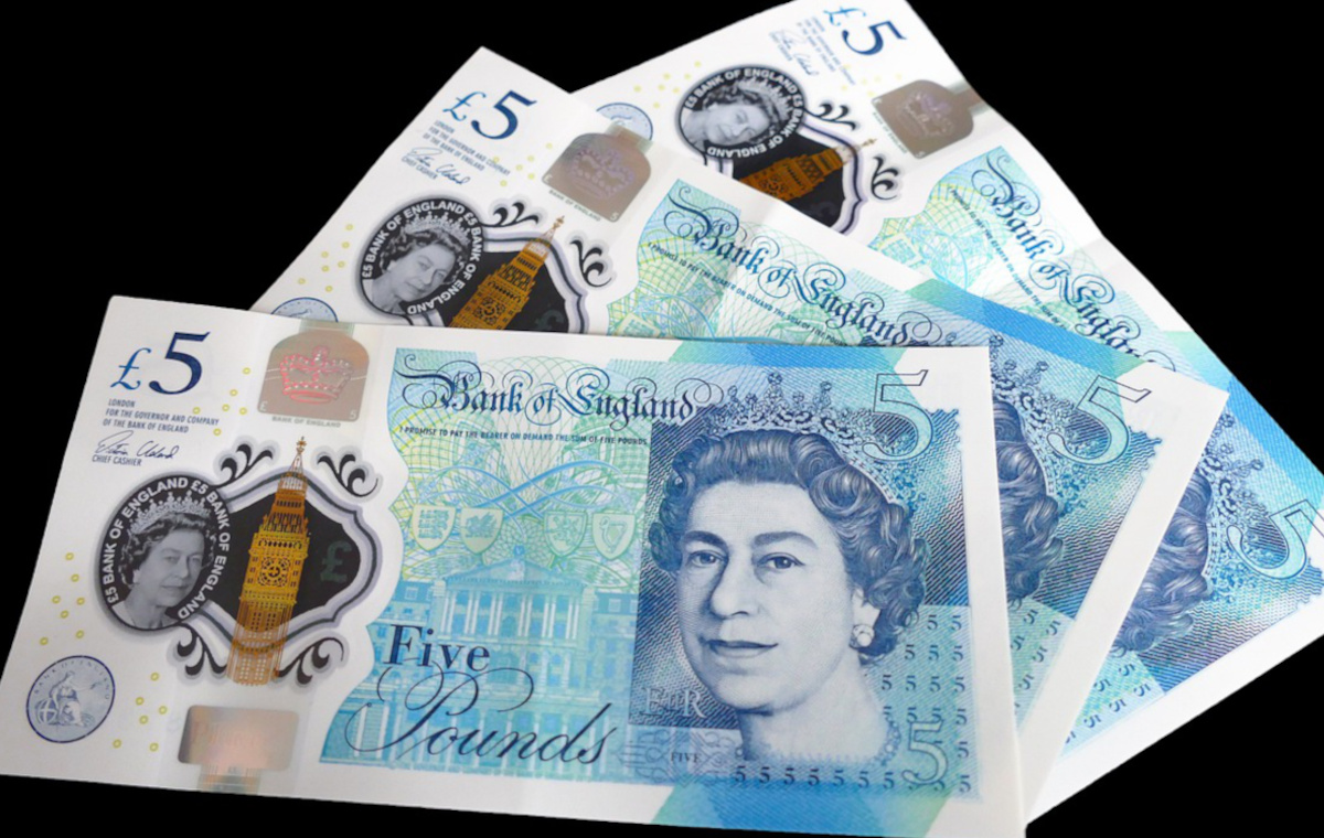 Britische Pfund Geldscheine