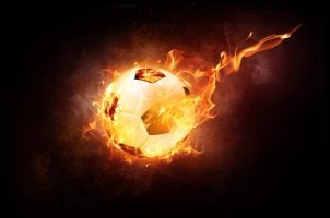 Fußball Feuer