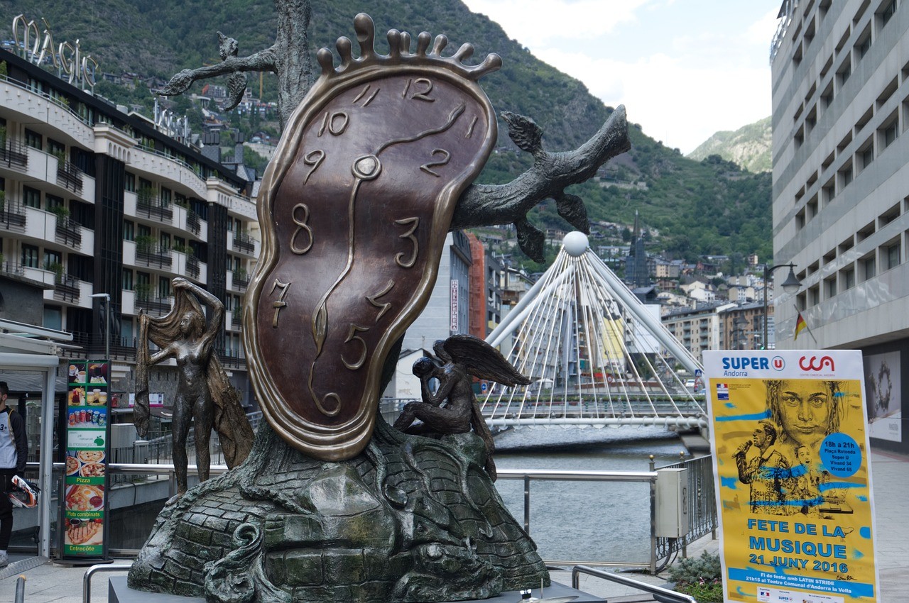 Andorra, Dalí, Uhr, Andorra la Vella