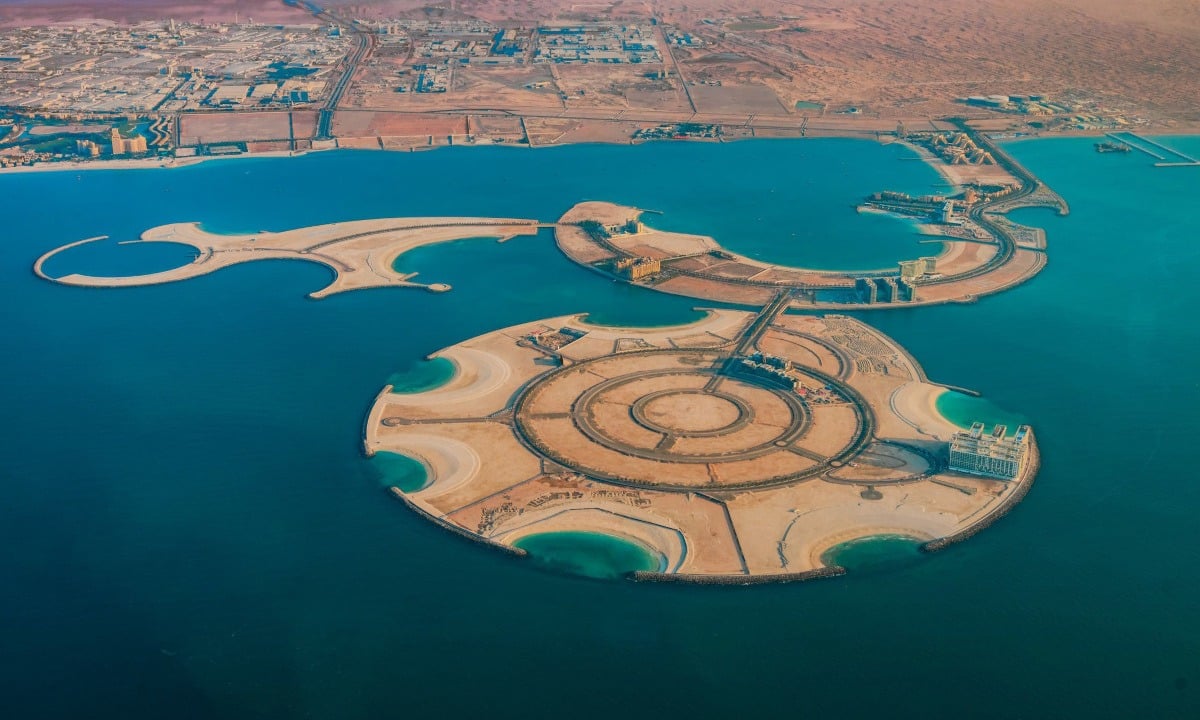 Luftaufnahme Marjan Island, UAE