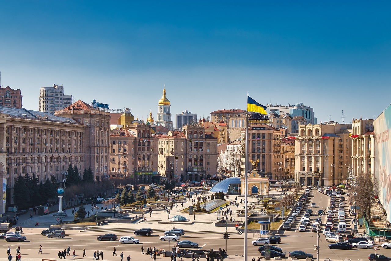 Ukraine, ukrainische Flagge