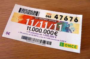 Lotterielos der Blindenlotterie ONCE