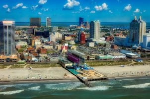Luftaufnahme Casinos in Atlantic City
