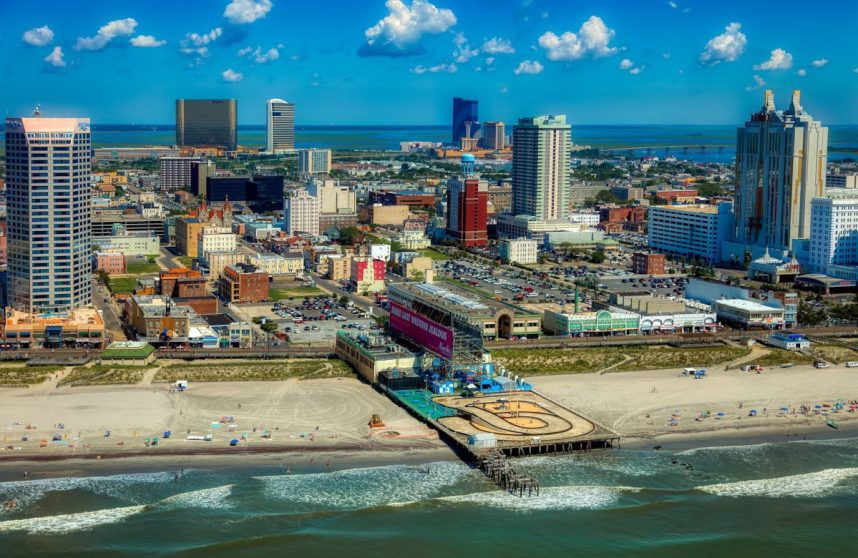 Luftaufnahme Casinos in Atlantic City