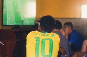 Fußballfan Brasilien