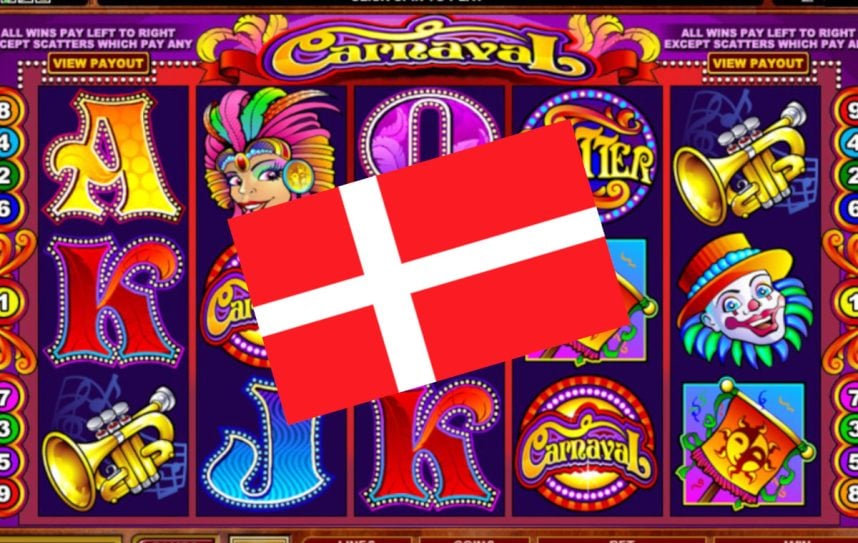 Online-Slot, dänische Fahne