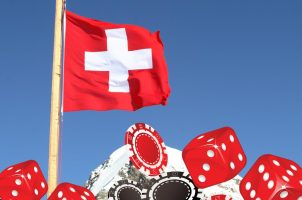 Schweiz, Glücksspiel, Schweizer Fahne