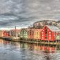 Norwegen, Häuser, Trondheim