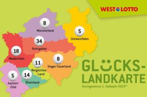 Westlotto-Glückslandkarte