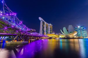 Singapur bei Nacht