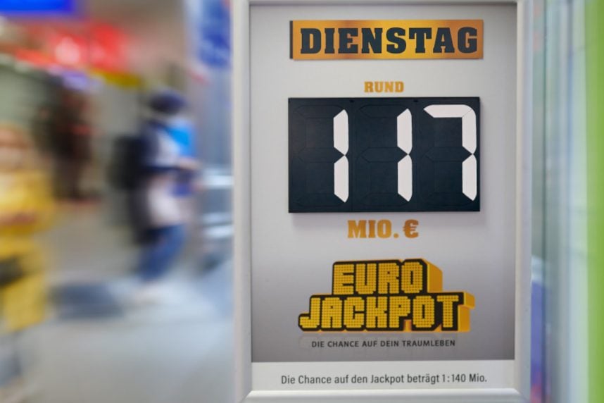 Eurojackpot-Schild