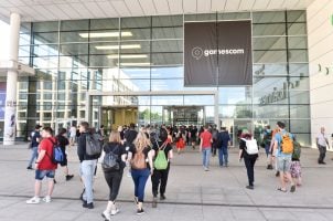 Besucher gamescom-Messe