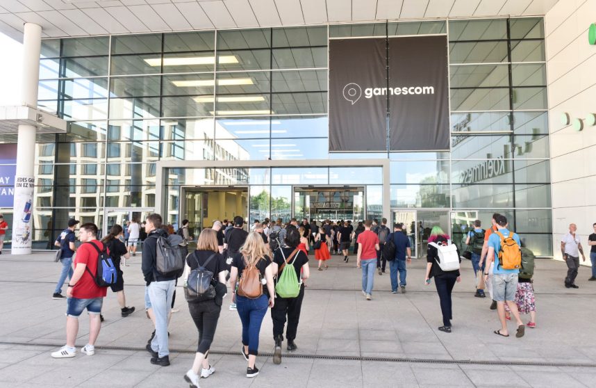 Besucher gamescom-Messe