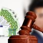 Geldscheine, Richterhammer, Euro, Geldstrafe