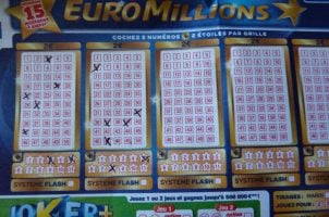 Euromillions-Lottoschein