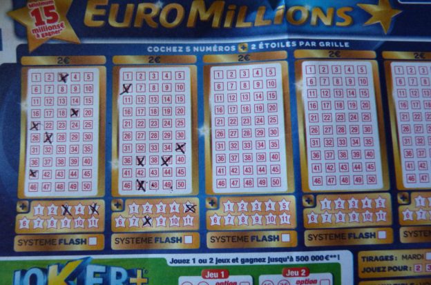 Euromillions-Lottoschein