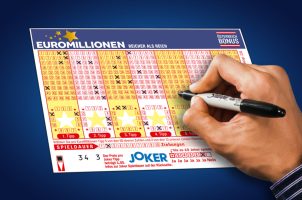 Euromillions-Lottoschein