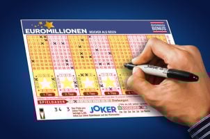 Euromillions-Lottoschein