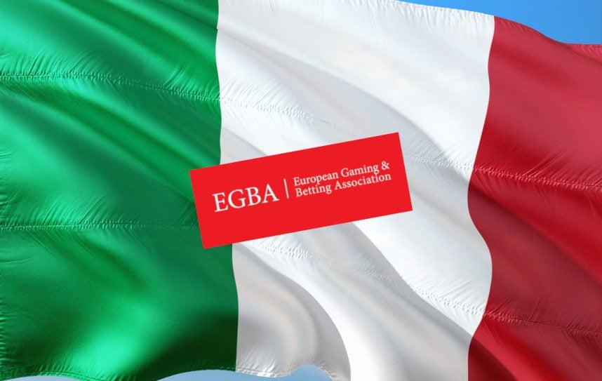EGBA-Logo, Italien-Fahne