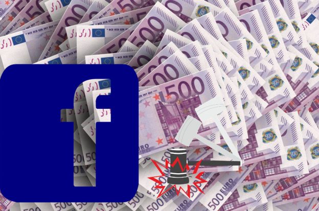 Euro, Facebook-Logo, Justiz