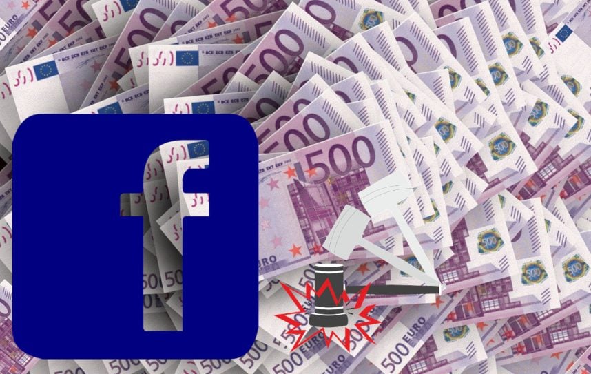 Euro, Facebook-Logo, Justiz