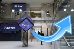 Flutter-Büro und Pfeil